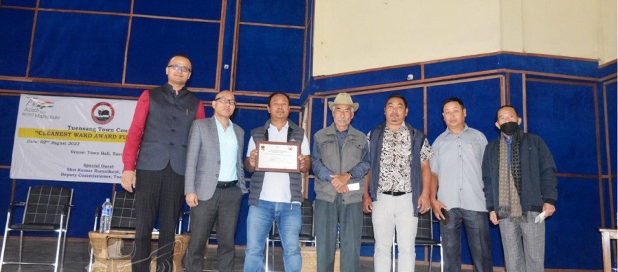 Tuensang Town Council Cleanest Ward Award function 2022 was held at Town Hall Tuensang on August 2. (DIPR Photo)